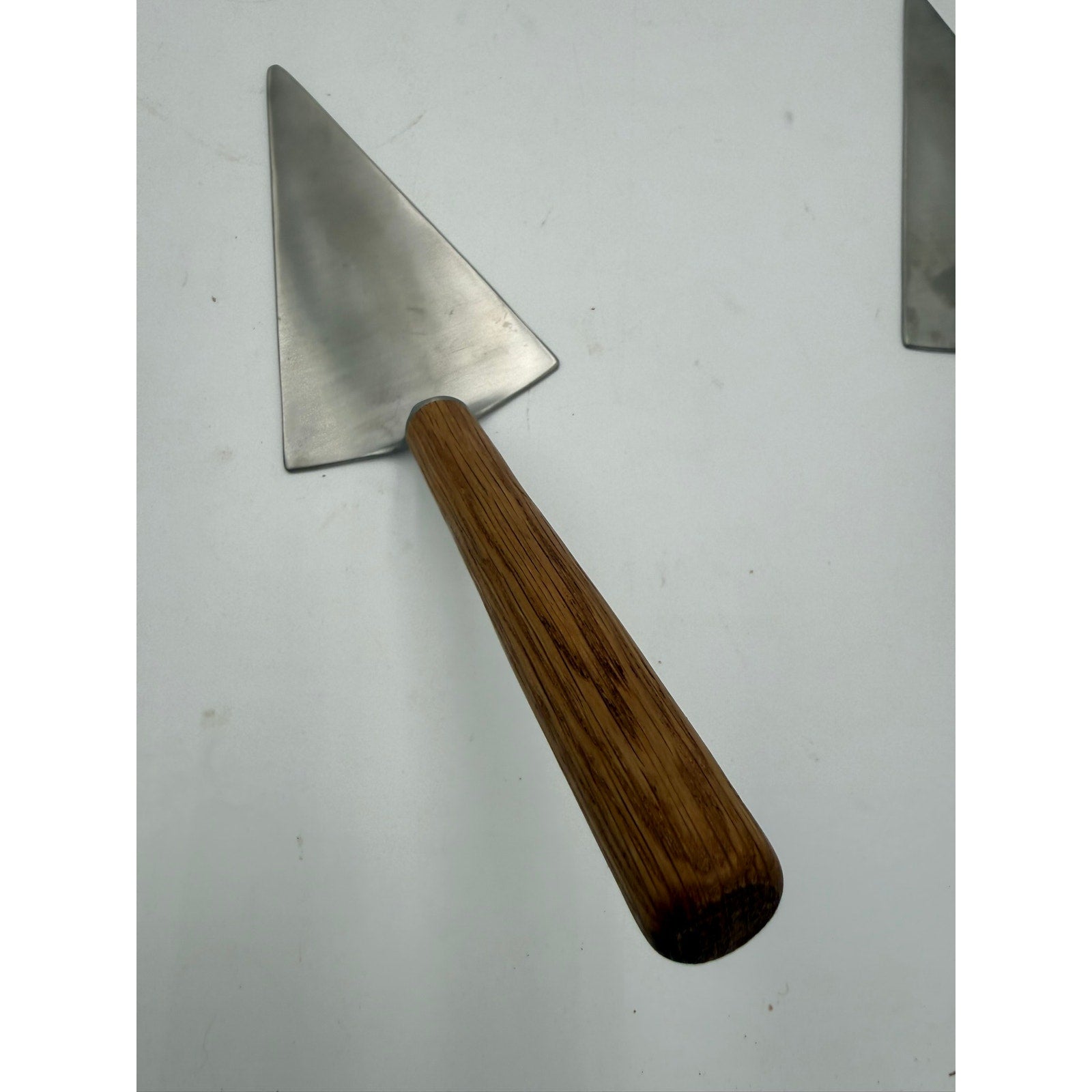 Handmade Pizza and Pie Server with Wood Handle, stainless steel blade, food safe, oak cherry or teak, kitchen gift