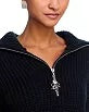 Cinq à Sept Emmett Shaker Zip Front Sweater - Size - XS - NWT