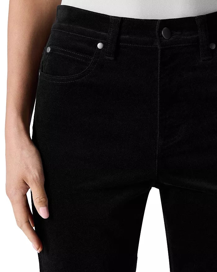 Eileen Fisher Velveteen High Rise Ankle Slim Jeans in Black - Medium - NWT