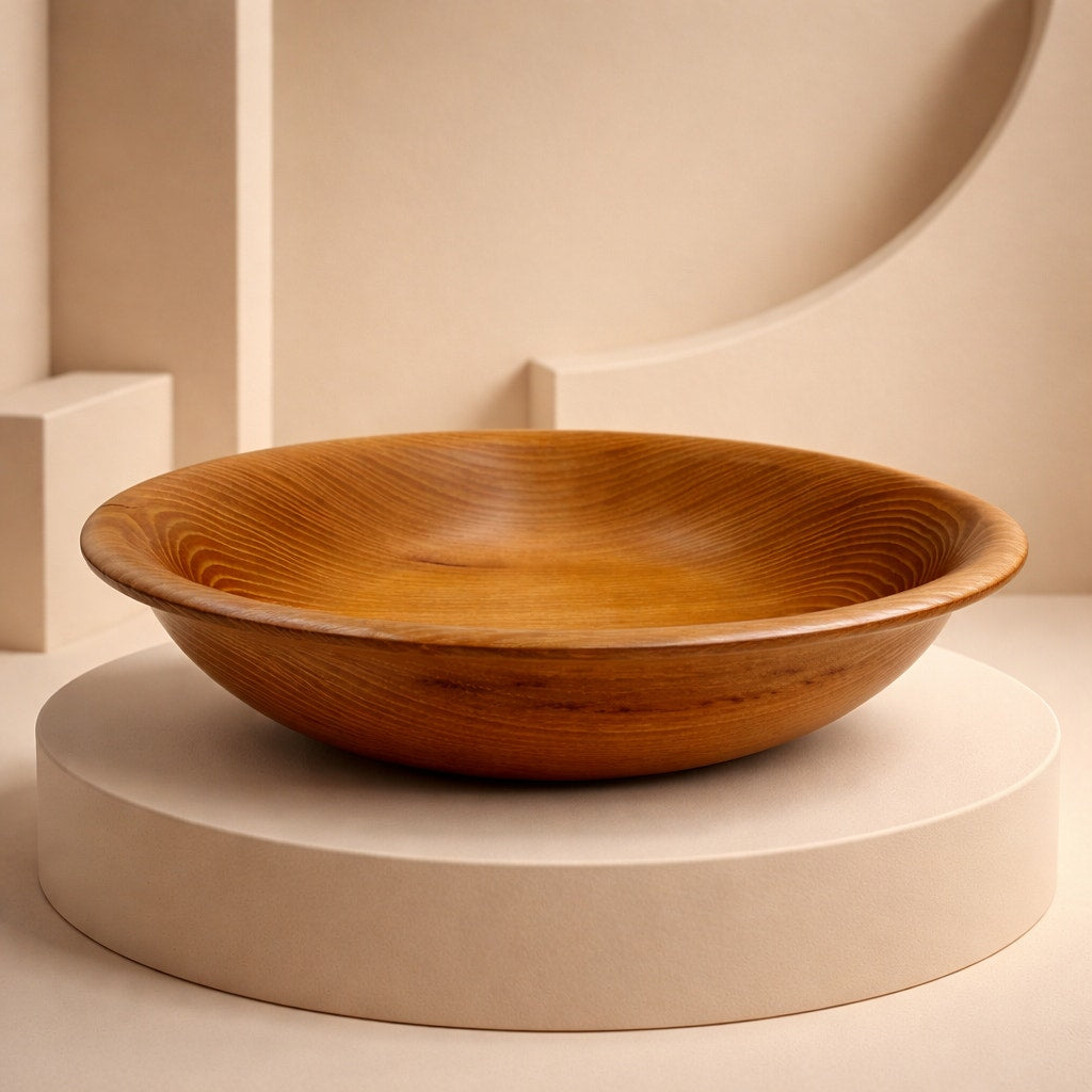 Hand Turned Osage Orange Wood Bowl 11.5"