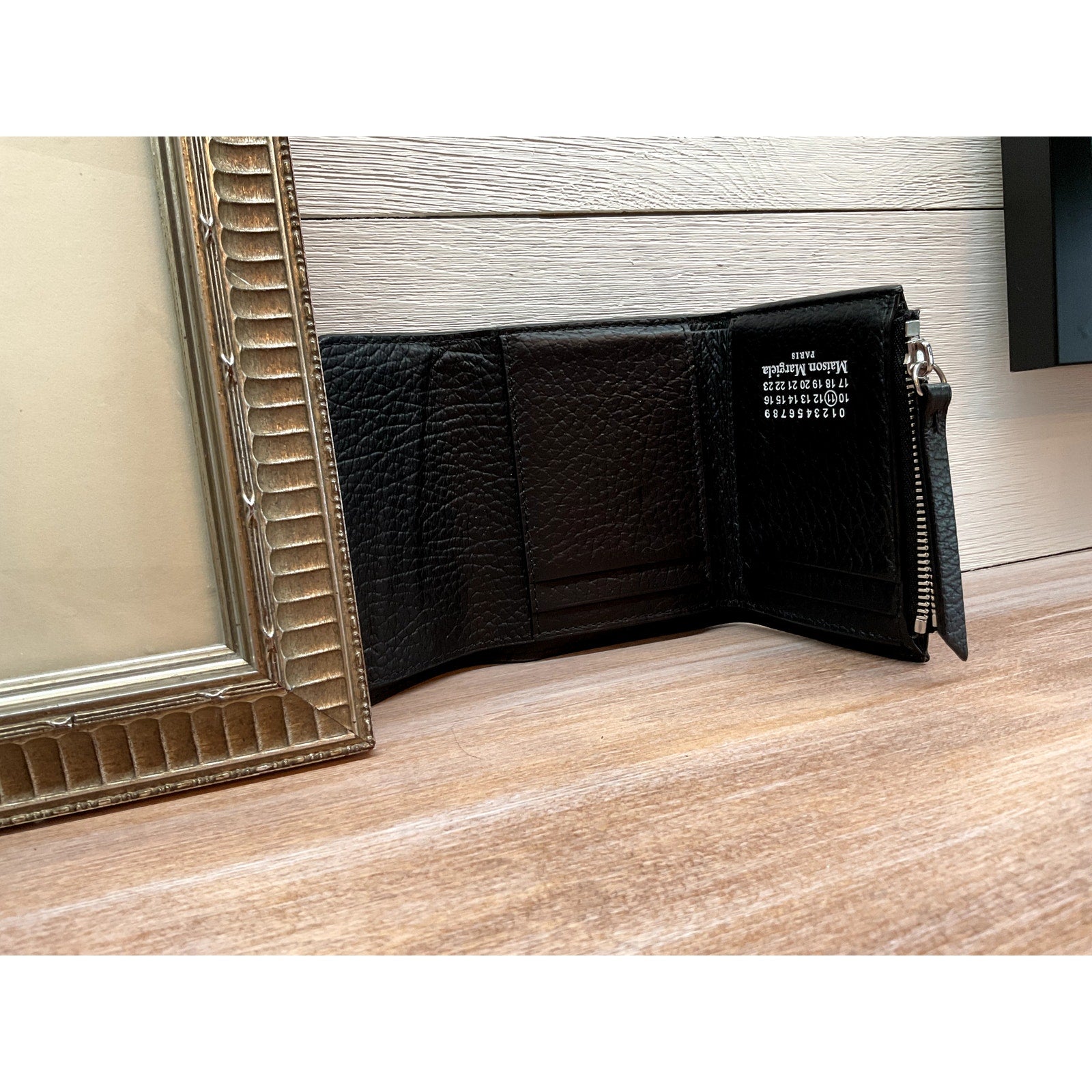 MAISON MARGEILA Black Compact Wallet