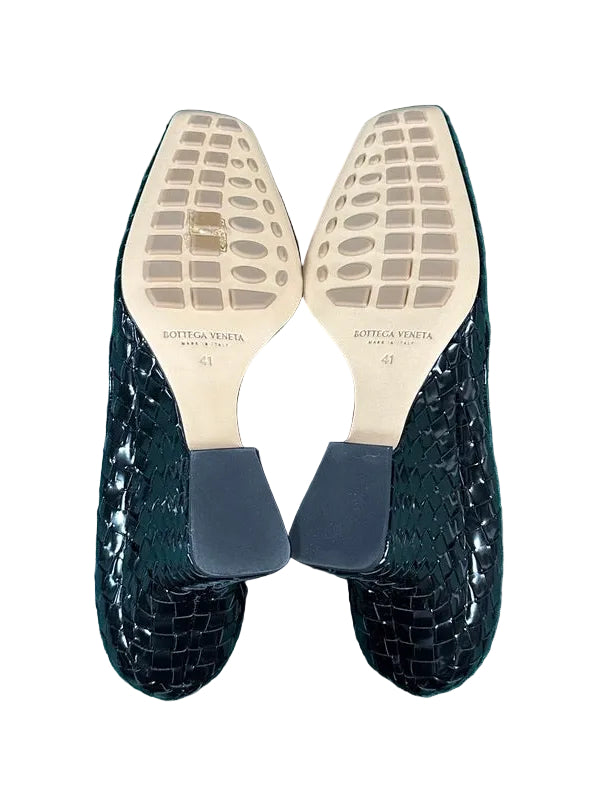 Bottega Veneta Comet Slip On Woven Wedge Pumps - Size 41 - NWT