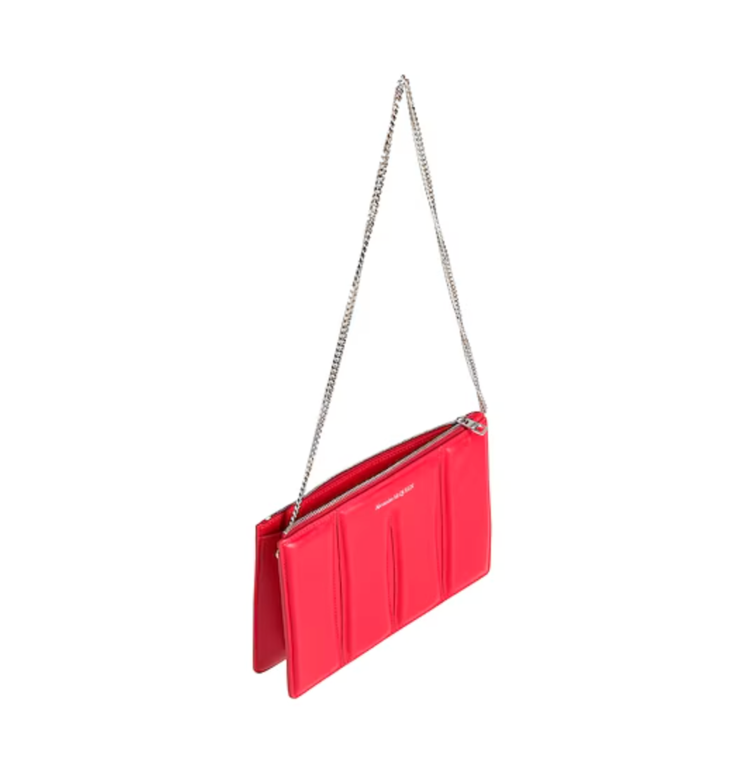7402 - Alexander McQueen Red Slash Pochette - NWT