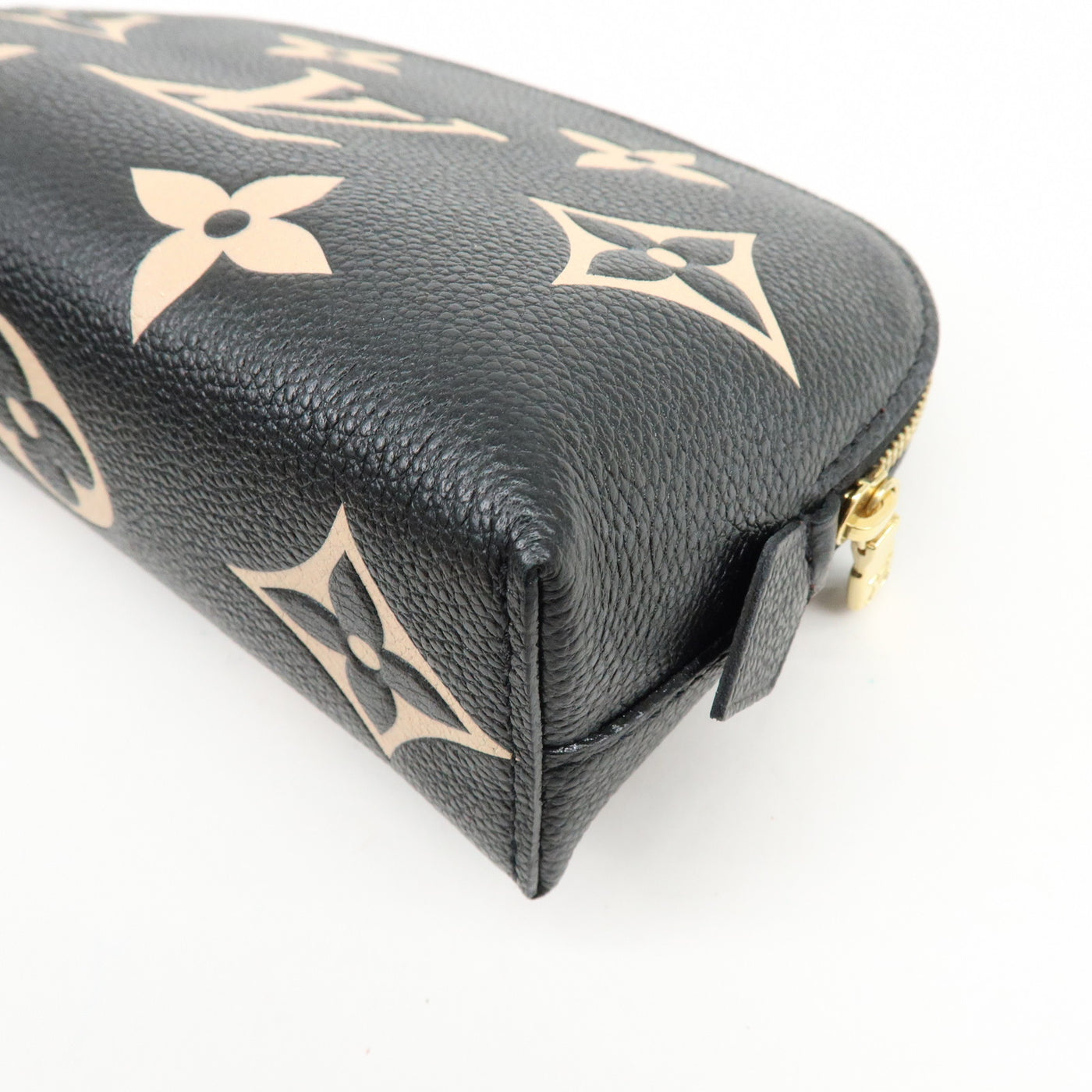 6647 - Louis Vuitton Bicolor Monogram Empreinte Cosmetic Pouch Noir M59086