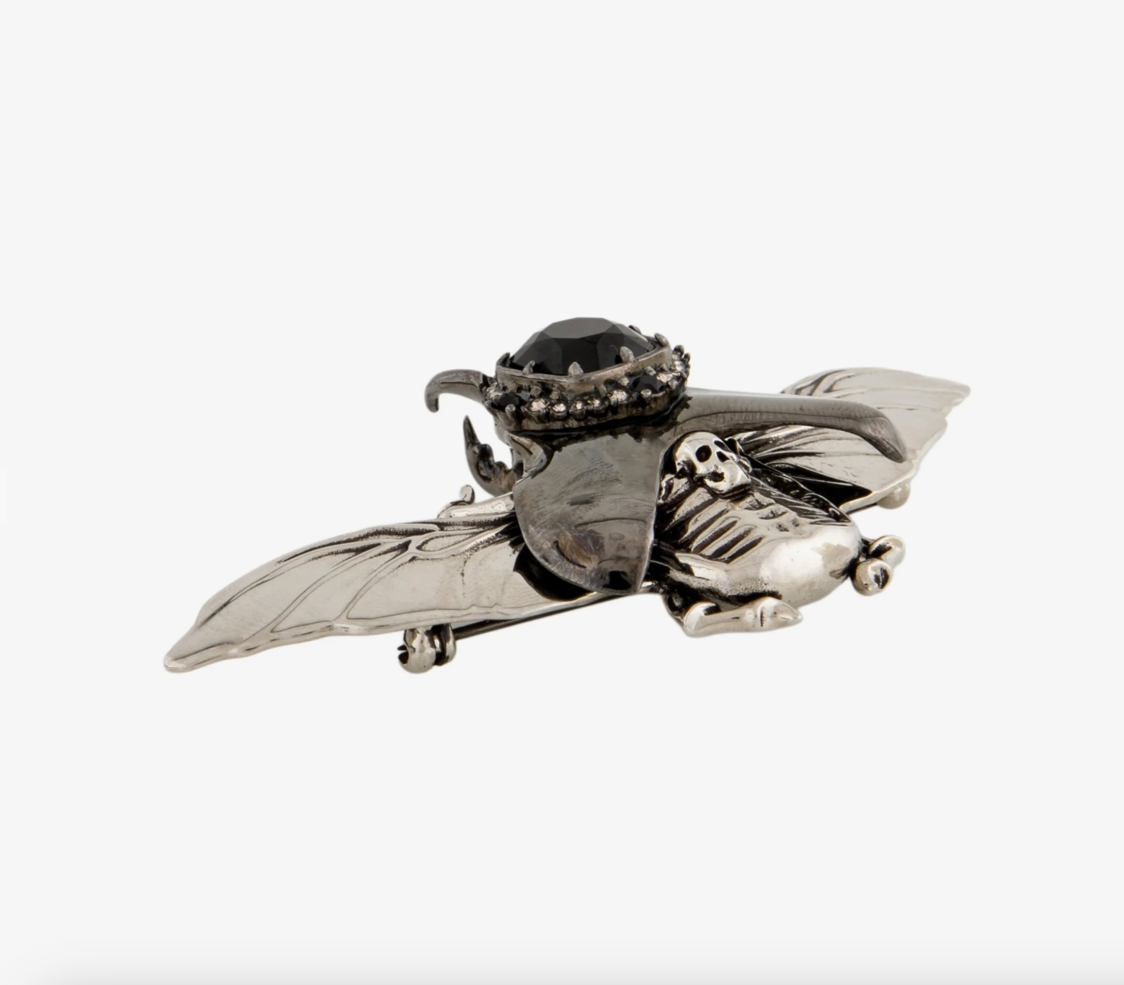 7236 - Alexander McQueen Crystal Oversized Flying Jewel Bug Pin Brooch