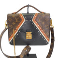 Louis Vuitton Metis Pochette Brogue Reverse Monogram Shoulder Bag Black