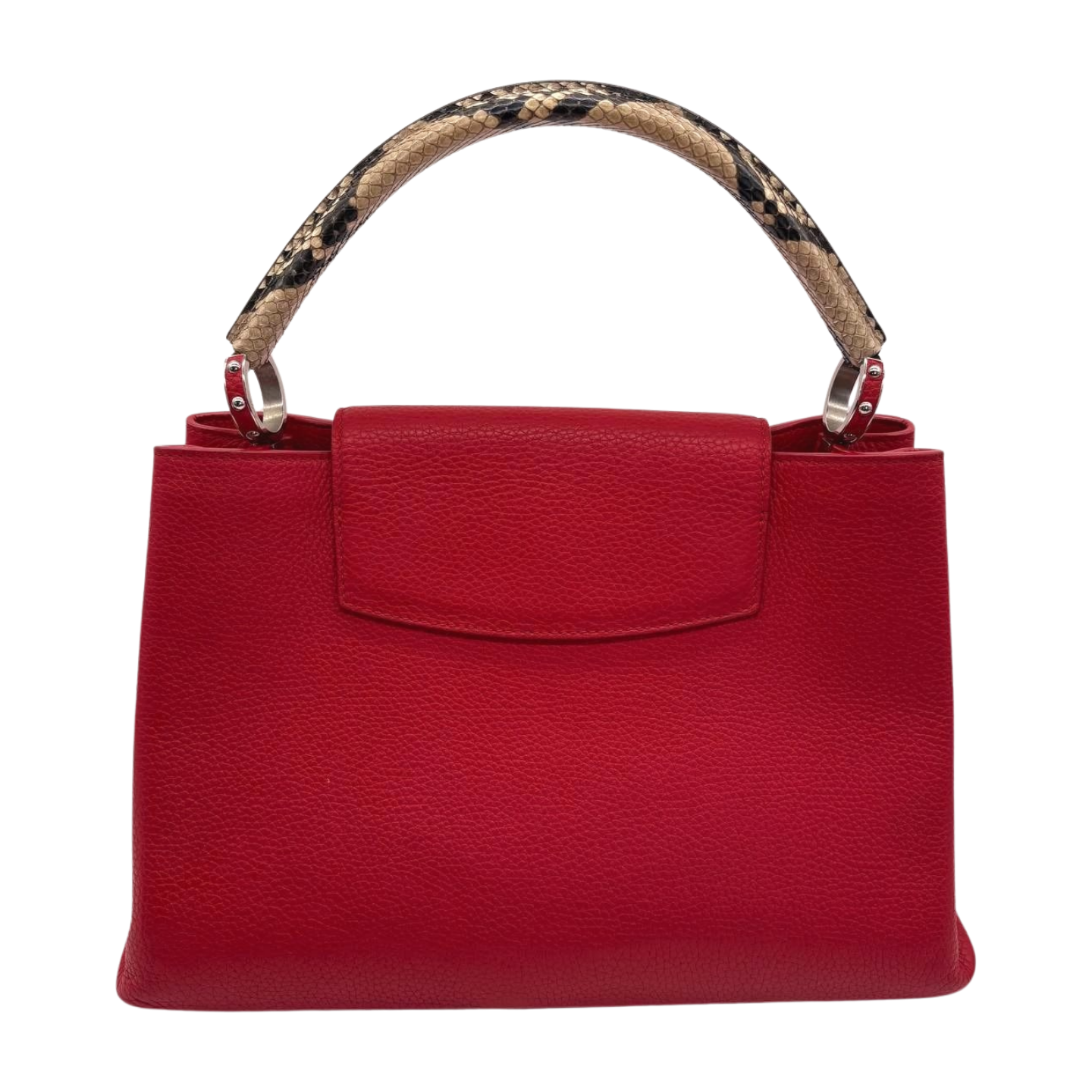6478 - Louis Vuitton Capucines MM with Python Handle Red