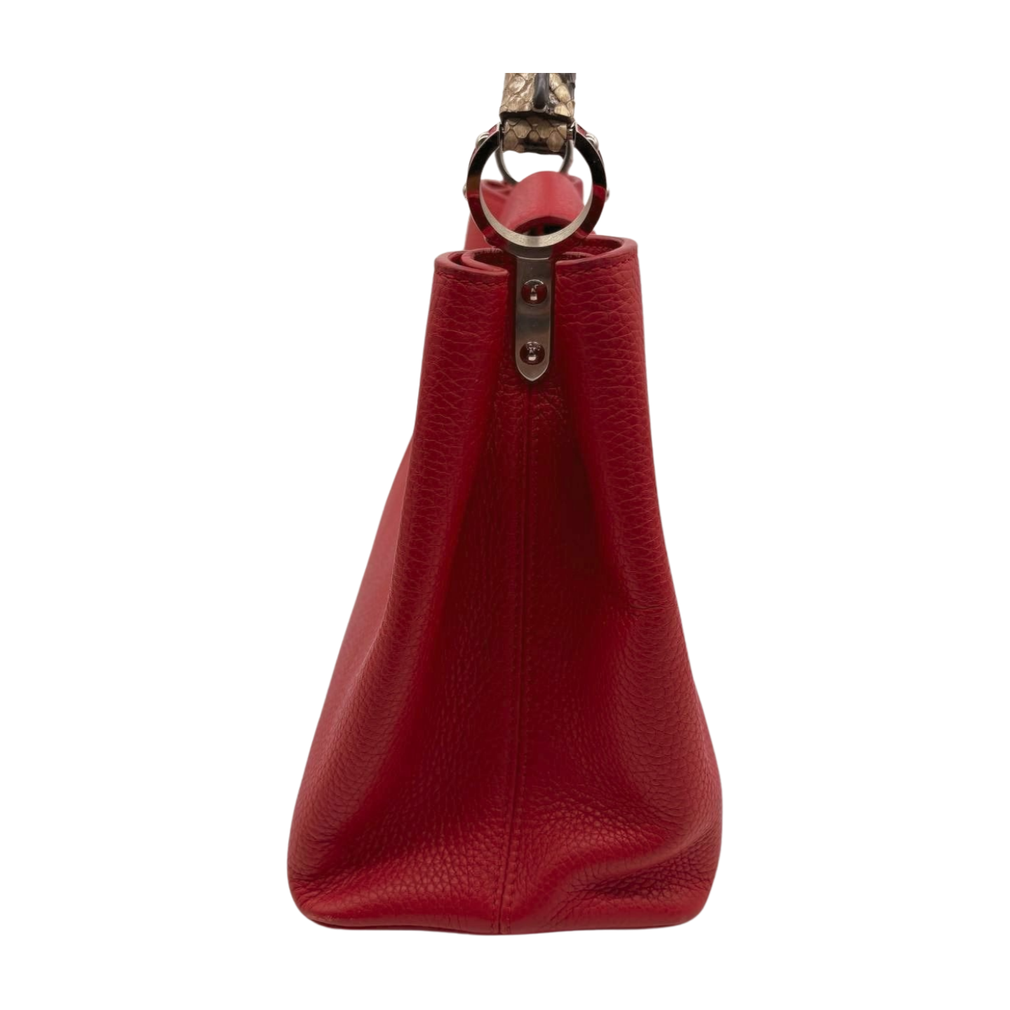 6478 - Louis Vuitton Capucines MM with Python Handle Red