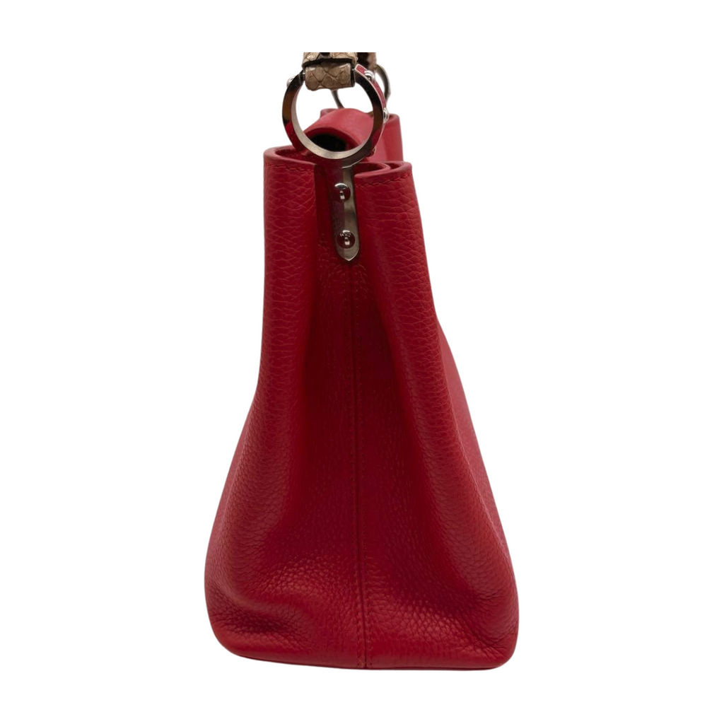 6478 - Louis Vuitton Capucines MM with Python Handle Red