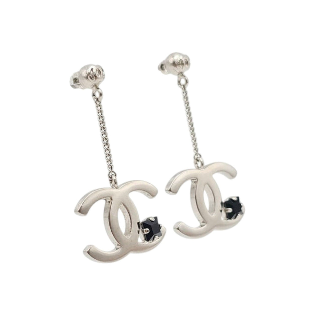 7209 - Chanel Drop Earrings Silver - Image 2