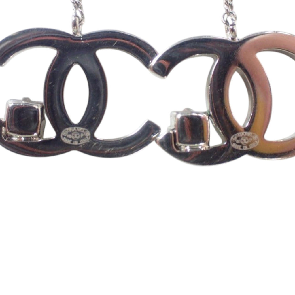 7209 - Chanel Drop Earrings Silver - Image 7