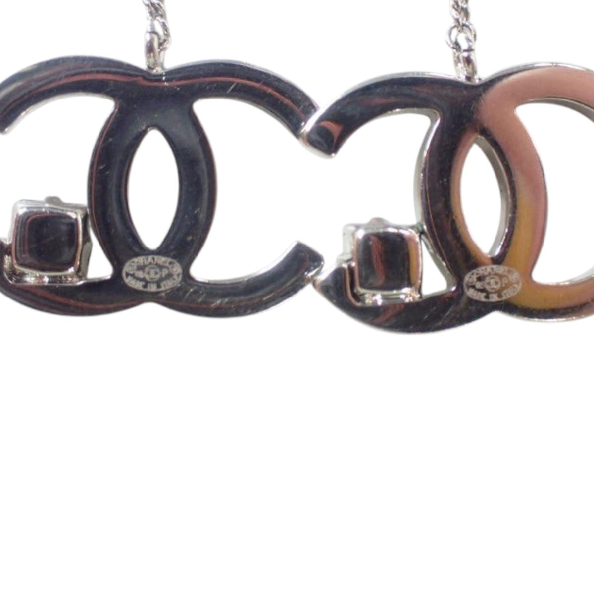 7209 - Chanel Drop Earrings Silver - Image 7