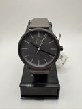 Armani Exchange Cayde AX2764 Gray Leather Men's Quartz Watch - Image 1