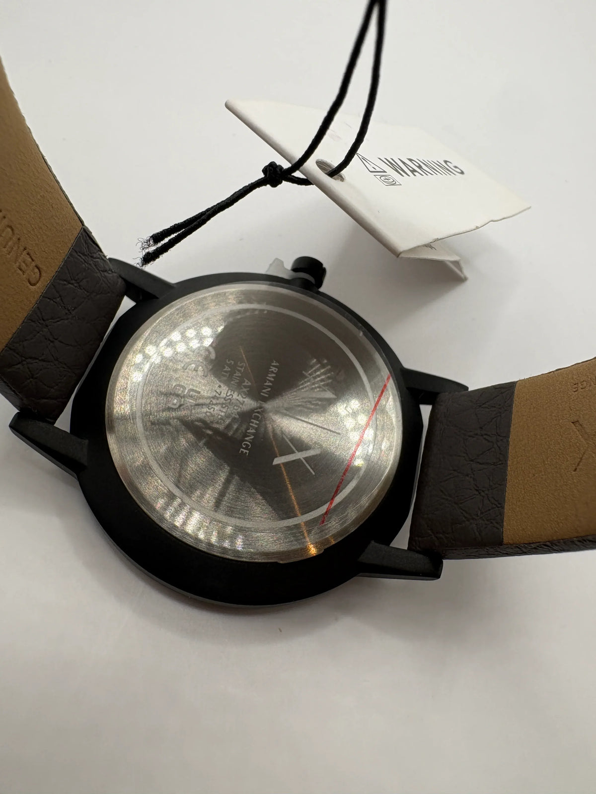 Armani Exchange Cayde AX2764 Gray Leather Men's Quartz Watch - Image 5