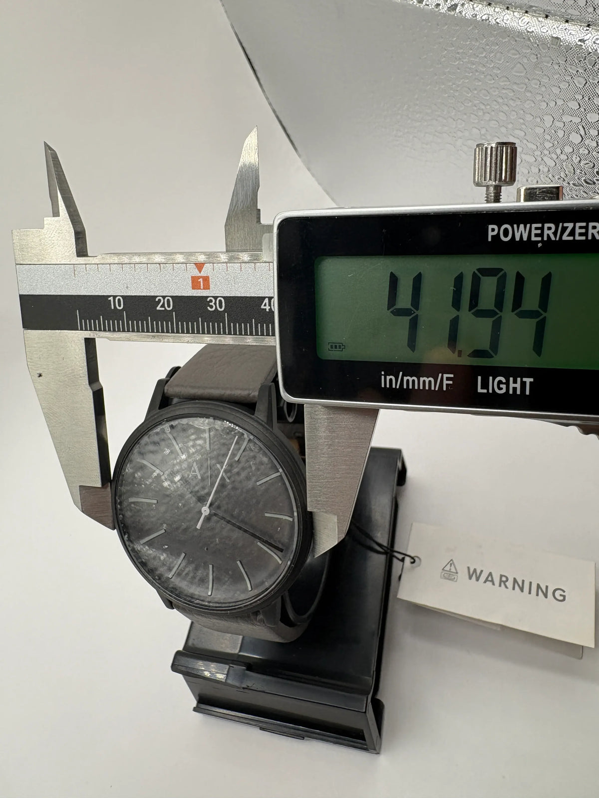 Armani Exchange Cayde AX2764 Gray Leather Men's Quartz Watch - Image 7