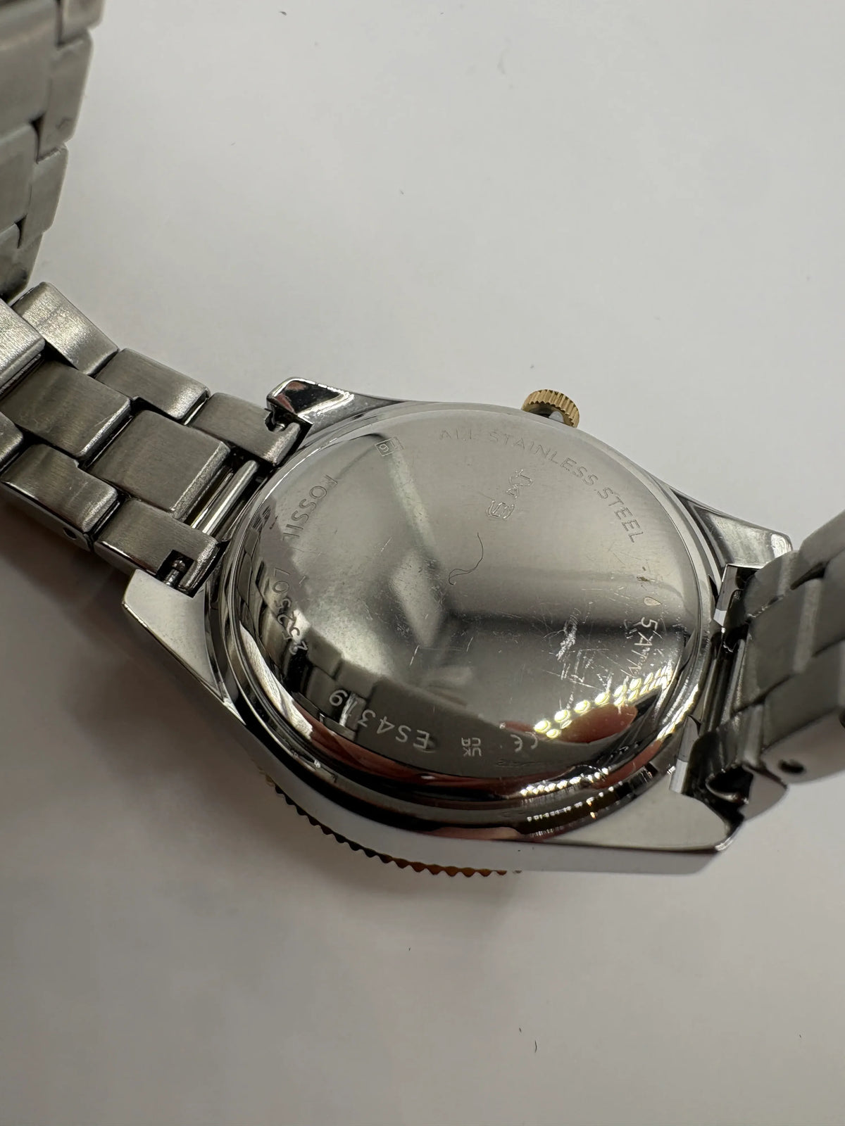 Fossil Scarlette ES4319 Women's Two-Tone Crystal Bezel Date Watch - Image 7