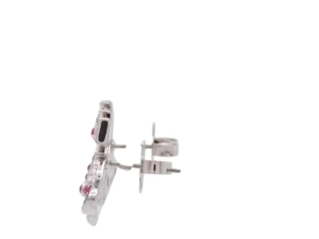 7518 - Vivienne Westwood Crystal Orb Earrings Silver-tone - New in Box - Image 3