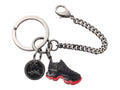 7513 - Christian Louboutin Spike Sneaker Keychain Black Red Sole - Image 1