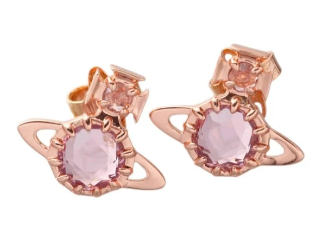 7514 - Vivienne Westwood Orb Earrings in Rose Gold - Image 1