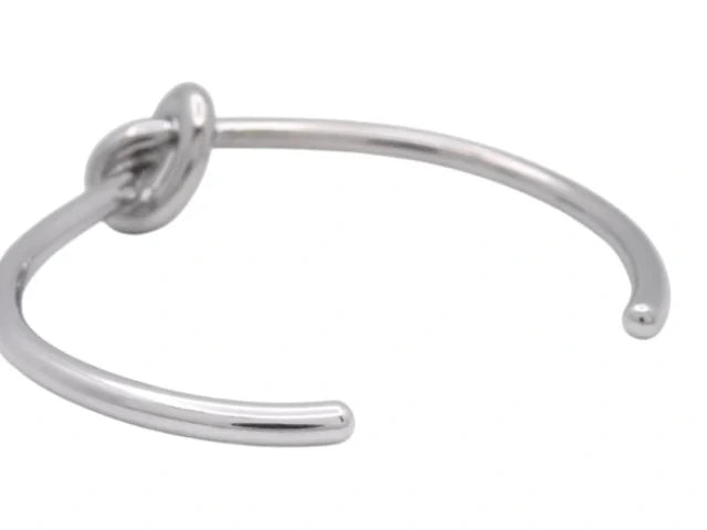 7547 - Celine Knot Cuff Bracelet Silver-tone Bracelet - Image 3