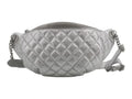 7503 - Chanel Banane Matelasse Caviar Leather Waist Bum Bag Silver - Image 1