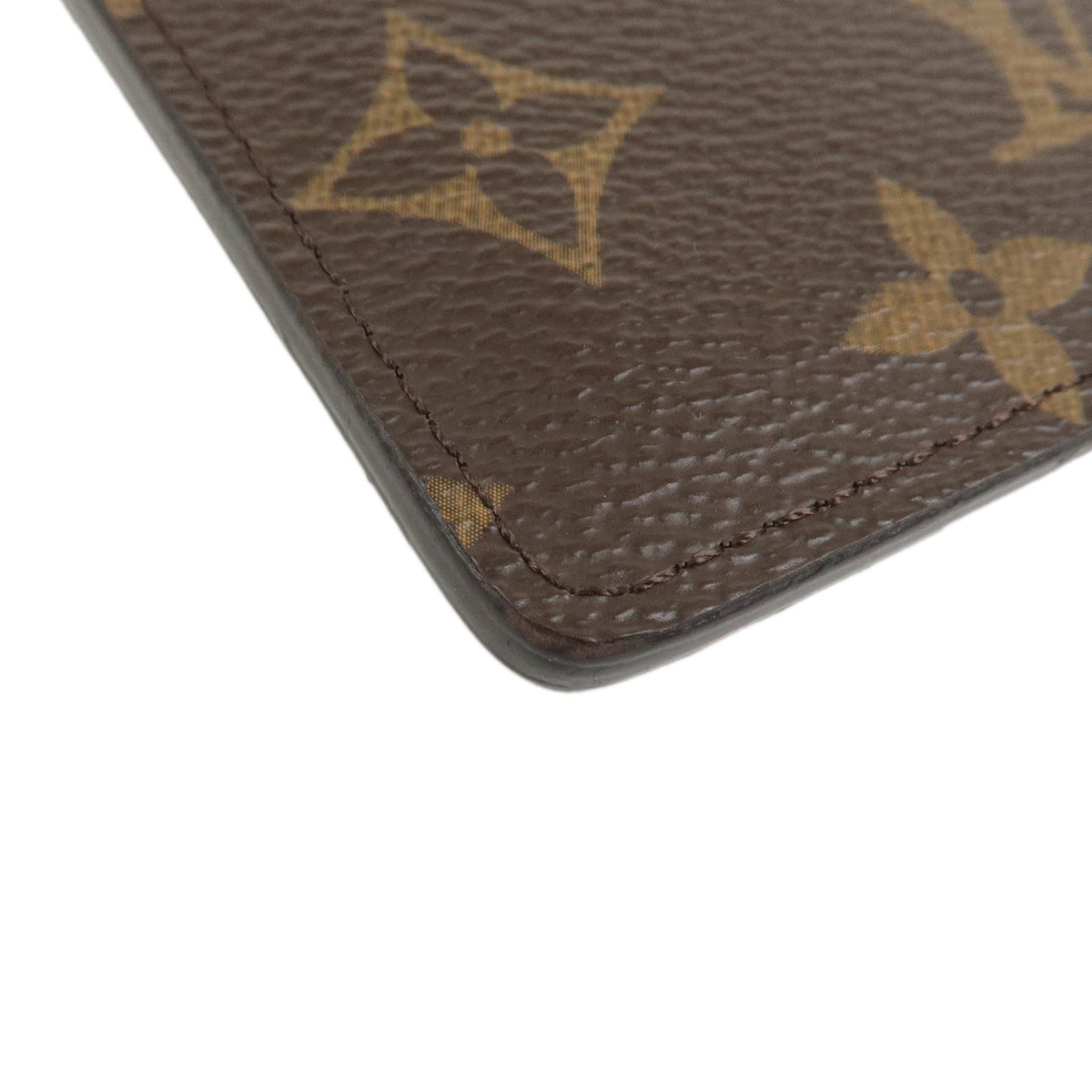7090 - Louis Vuitton Monogram Reverse Porte Cartes Simple Card Case M69161  Brown