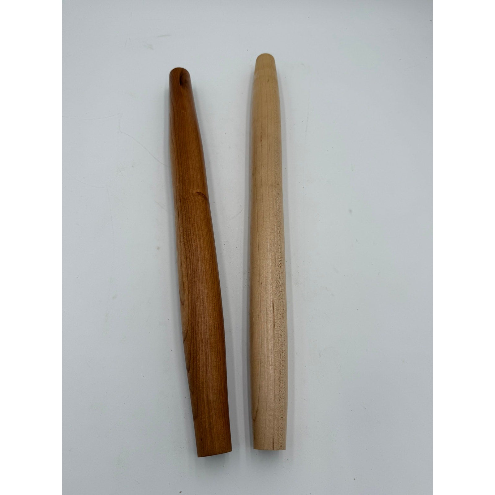 Hand Turned French Rolling Pin for Bakers, 18–20 inch length, tapered ends, smooth finish, quality hardwood, dough and pastry tool