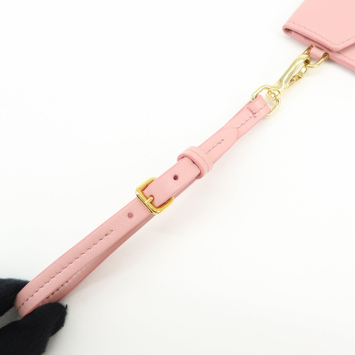 6836 - Miu Miu Madras Love Envelope Pouch Wristlet Pink Crystal Heart
