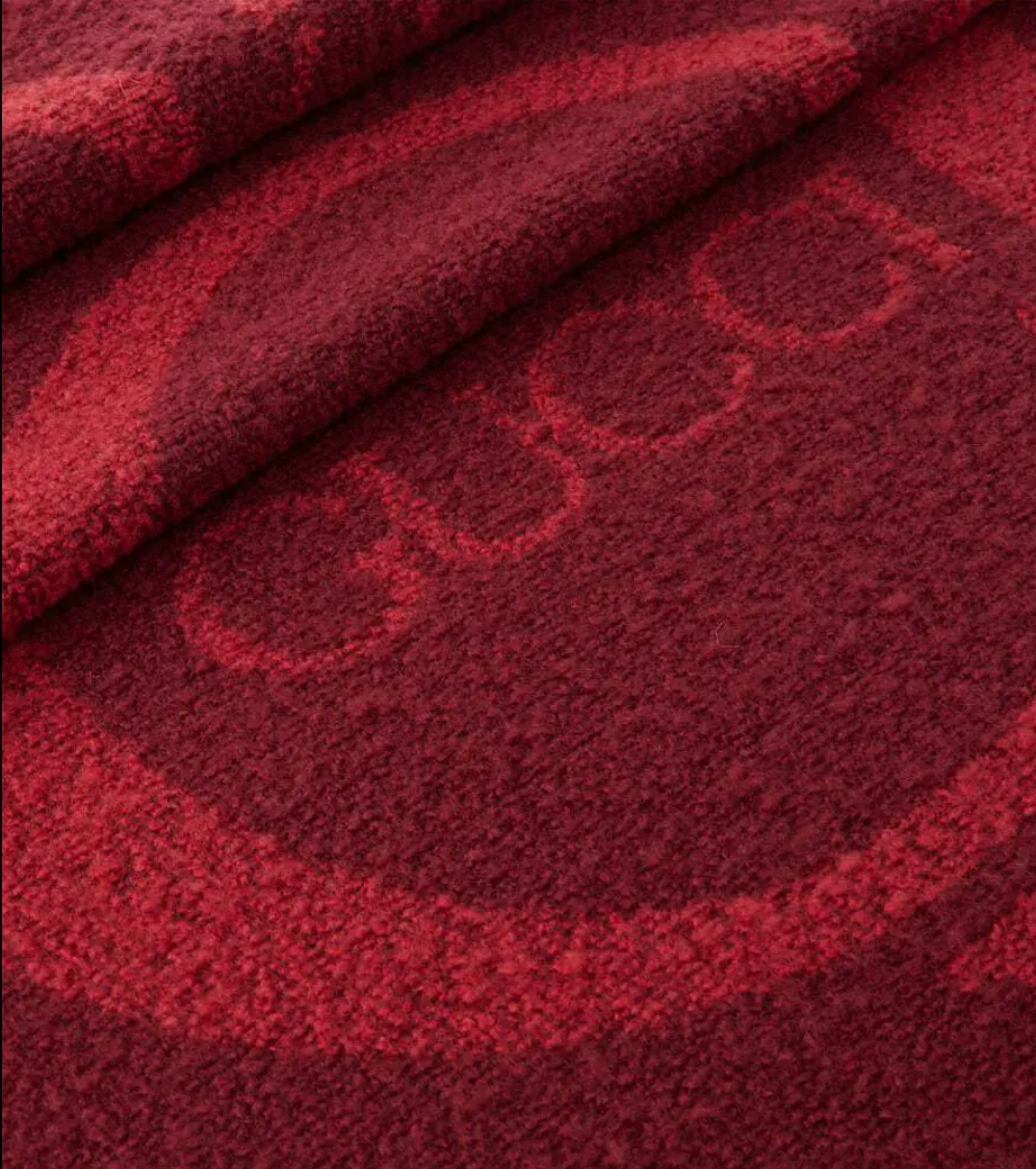 6933 - Gucci Maxi Wool-blend Bouclé Blanket - NWT