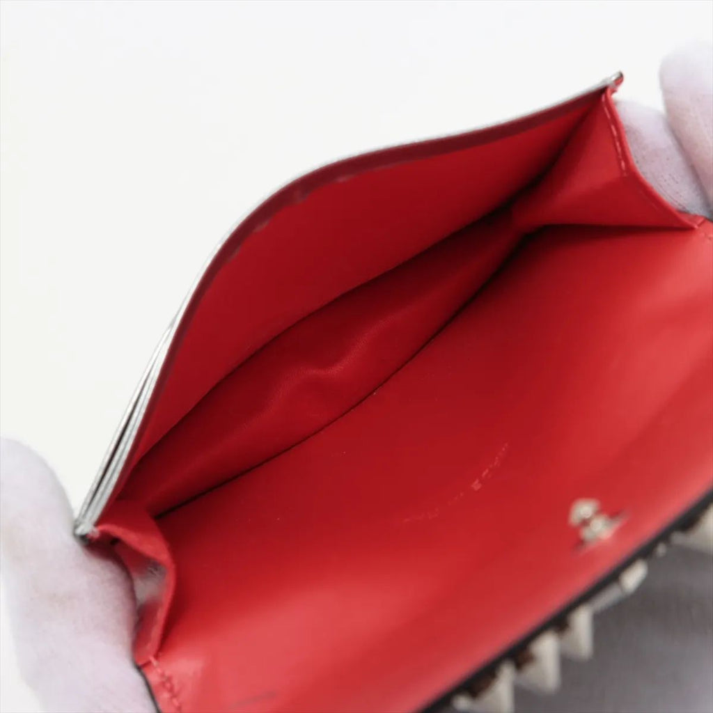 Christian Louboutin Loubiinthesky Card Case Silver