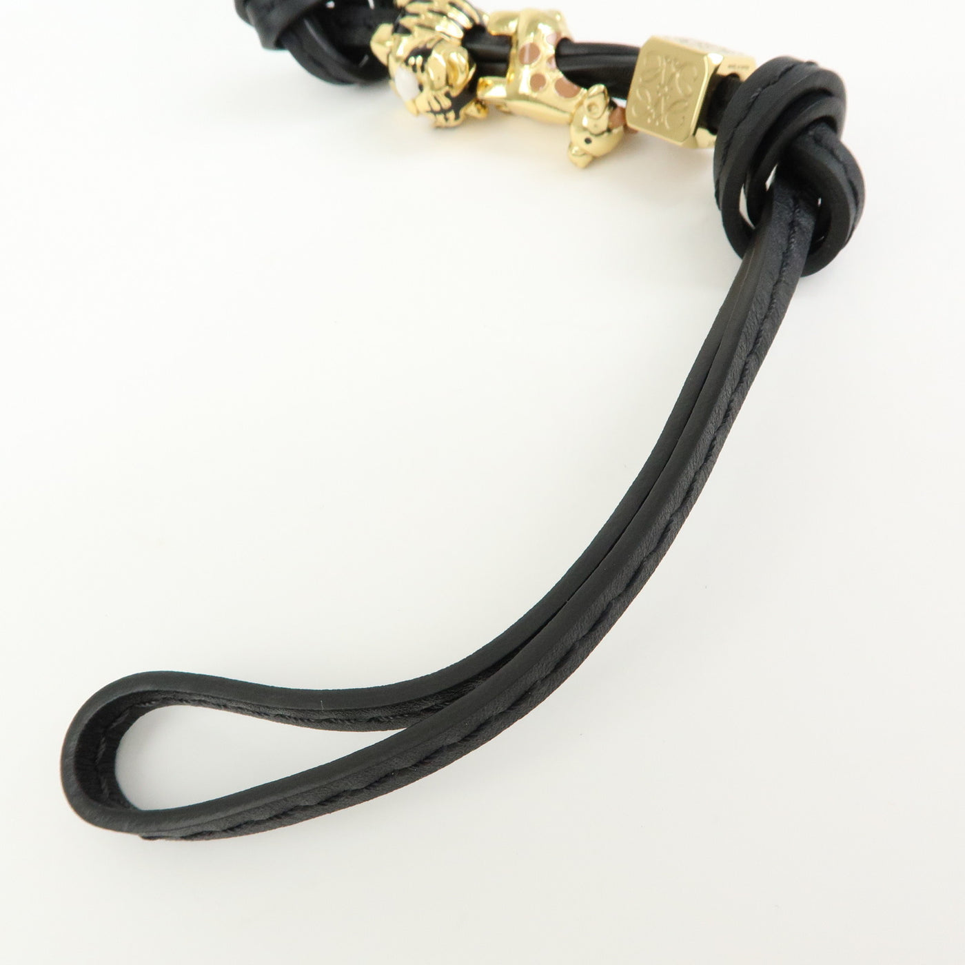 6692 - Loewe Anagram Personalization Metal Leather Bag Charm