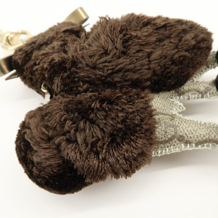 6337 - Gucci GG Supreme Canvas Gucciori Poodle Bag Charm - GG Supreme Canvas Gucciorl Poodle Bag Charm / Brown / Excellent