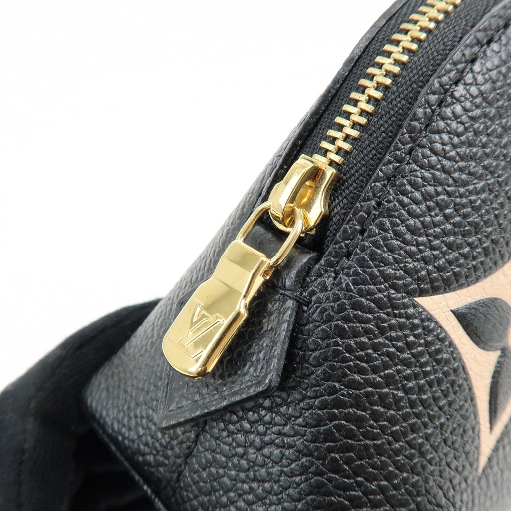 6647 - Louis Vuitton Bicolor Monogram Empreinte Cosmetic Pouch Noir M59086