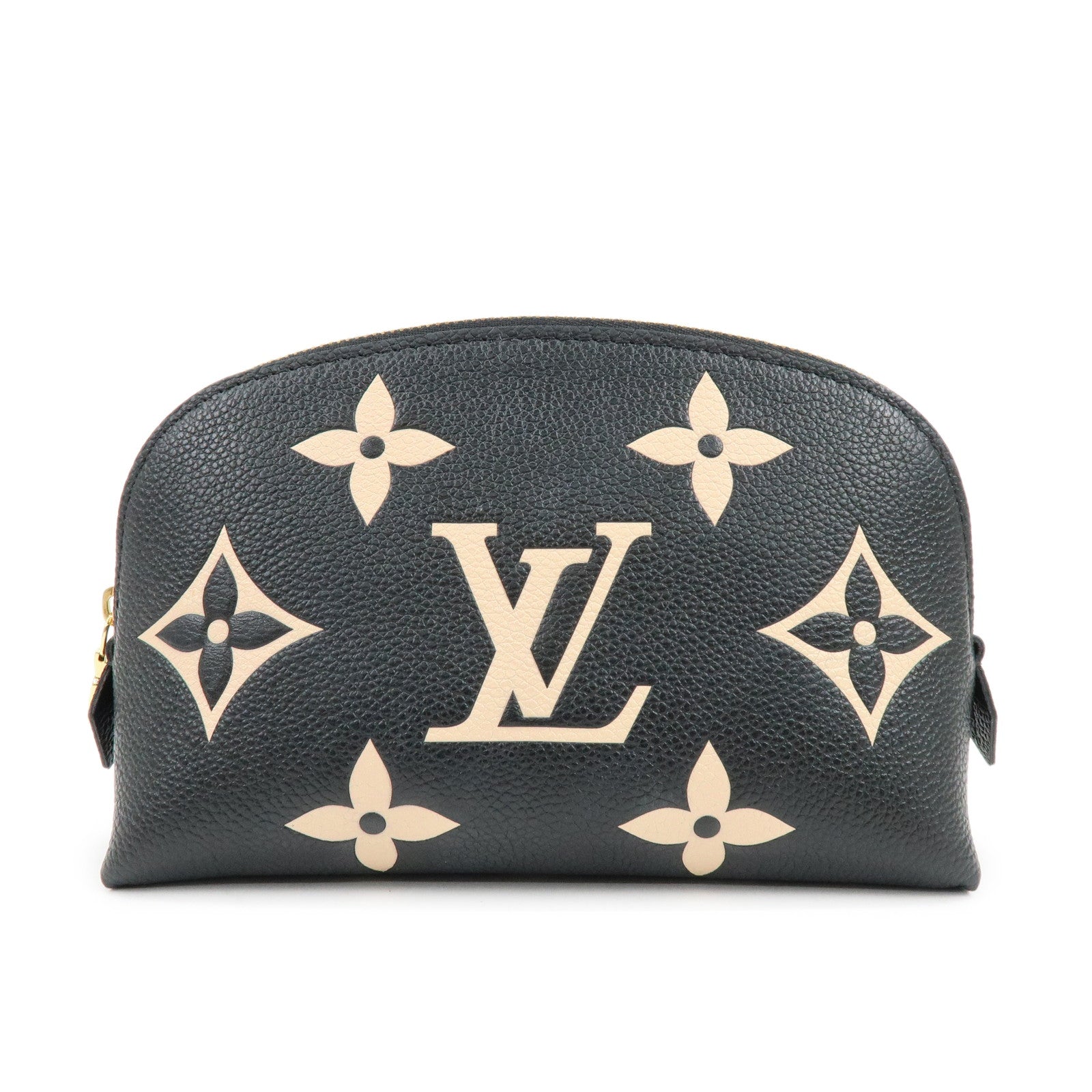6647 - Louis Vuitton Bicolor Monogram Empreinte Cosmetic Pouch Noir M59086