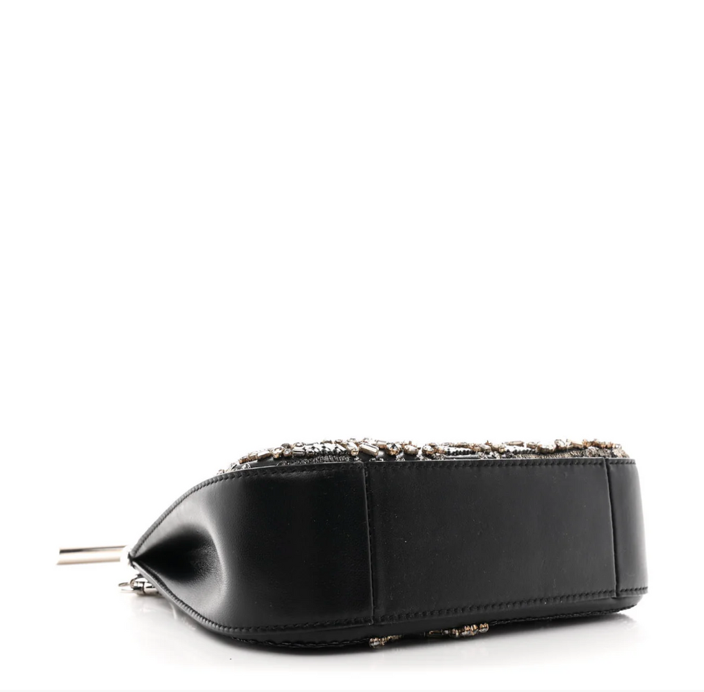 6990 - Alexander McQueen Mini T-Bar Crystal & Bead Embellished Bag - NIB