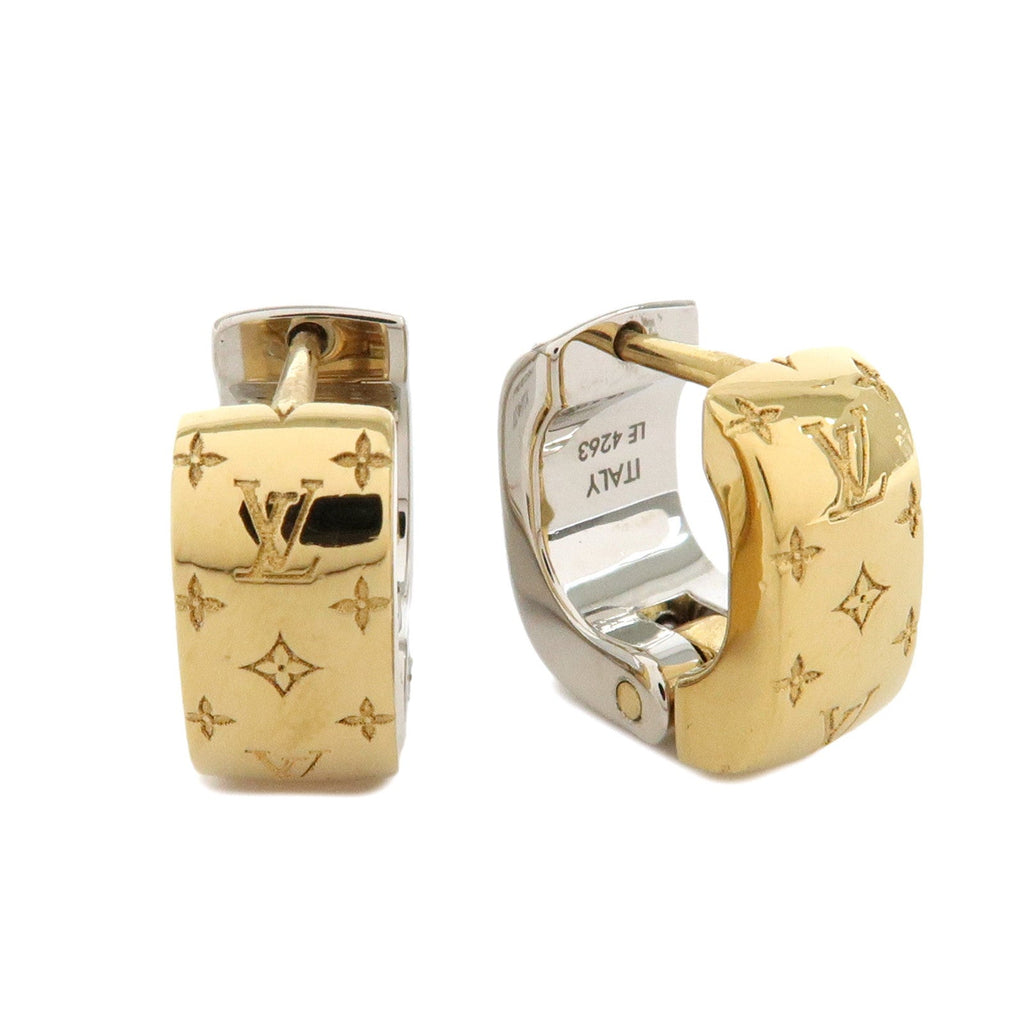 6653 - Louis Vuitton Boucles D’Oreilles Nanogram Metal Earrings
