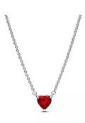 Pandora Sparkling Heart Halo Pendant Collier Necklace - Sterling Silver - New in Box