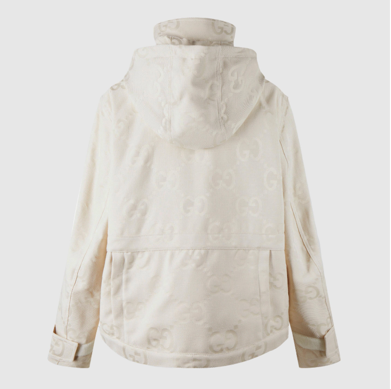 3333 - Gucci Jumbo GG Ivory Jacket - Size 42 - NWT