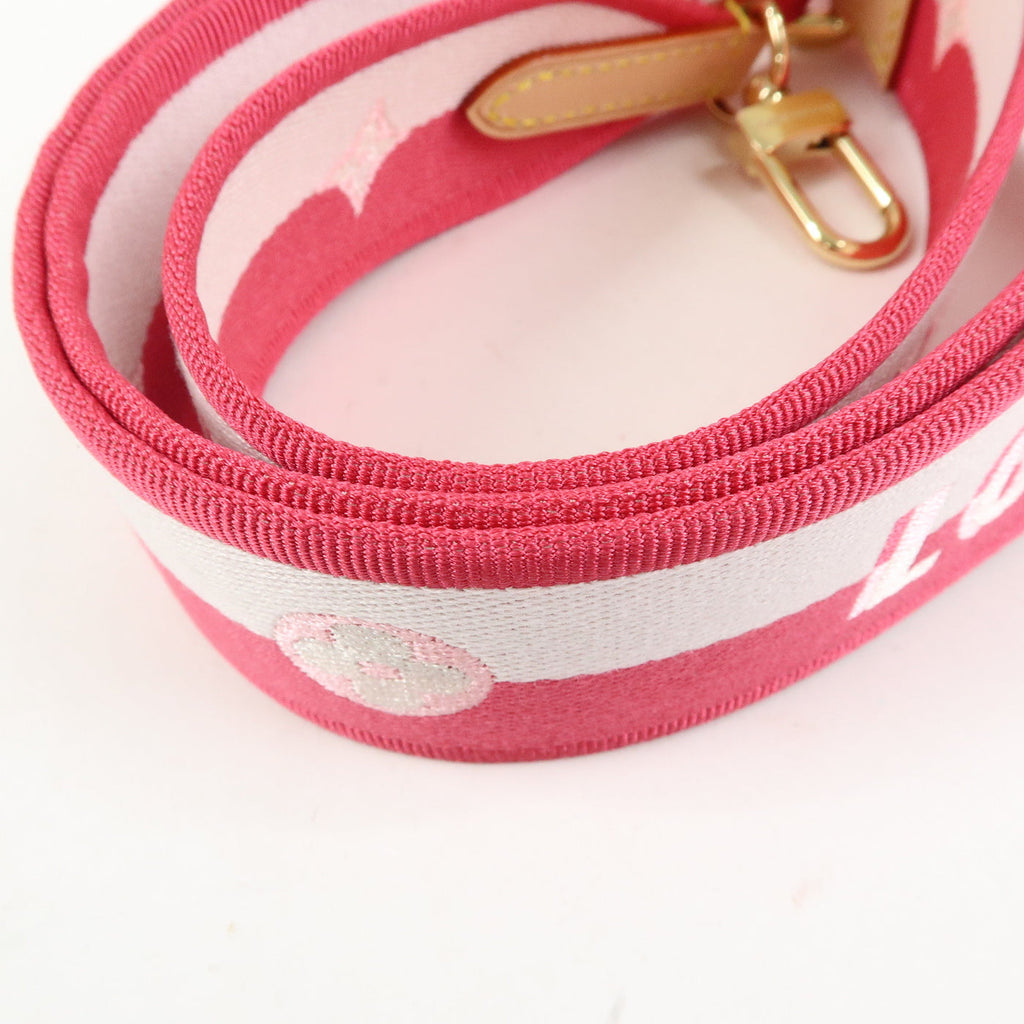 6654 - Louis Vuitton Adjustable Shoulder Strap Rose Peony