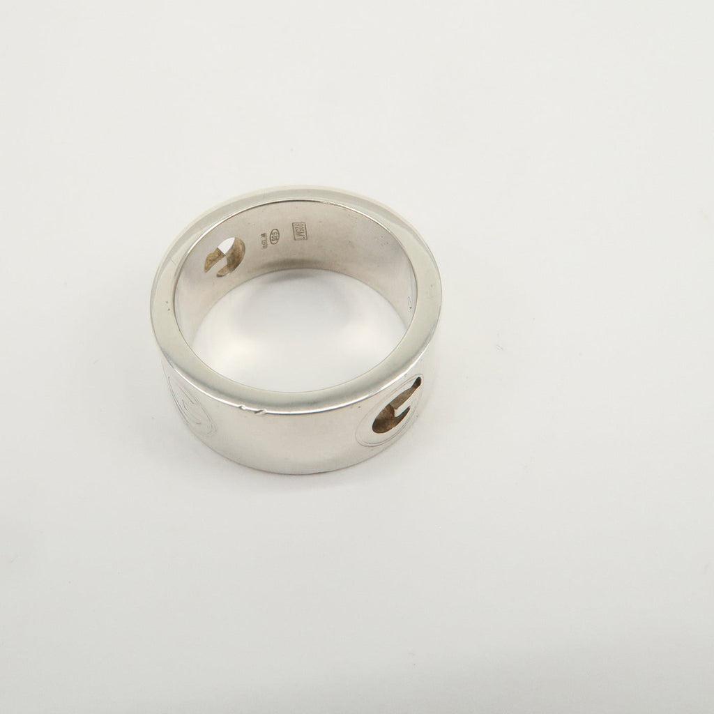 7085 - Gucci Logo Metal Ring Sv925 Size 12