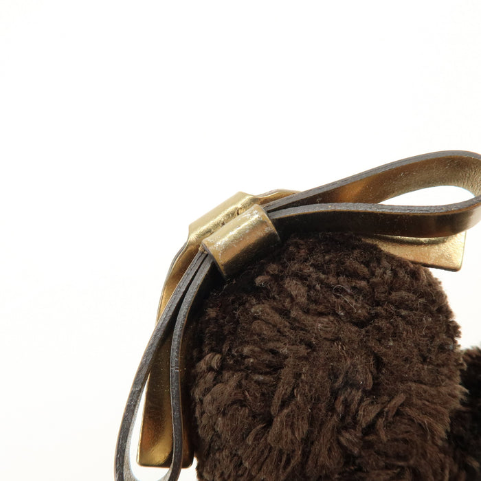 6337 - Gucci GG Supreme Canvas Gucciori Poodle Bag Charm - GG Supreme Canvas Gucciorl Poodle Bag Charm / Brown / Excellent
