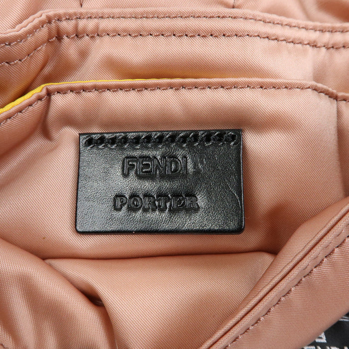 7409 - Fendi Baguette Mini Nylon Leather 2WAY Bag x PORTER Pink 7AS138 Pink