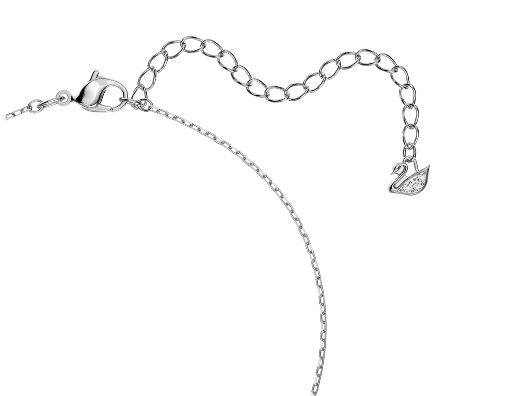 Swarovski Una Floating Crystal Pendant Necklace - NWT - Rhodium Plated