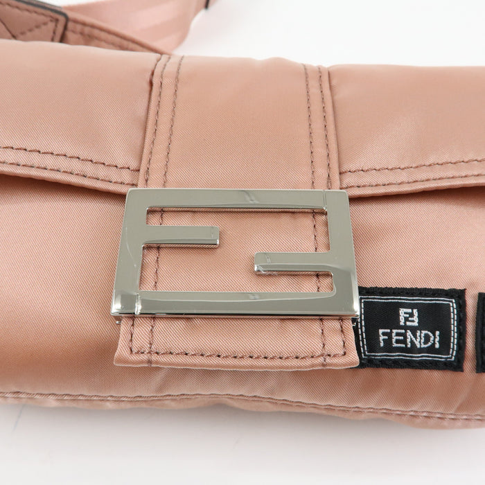 7409 - Fendi Baguette Mini Nylon Leather 2WAY Bag x PORTER Pink 7AS138 Pink