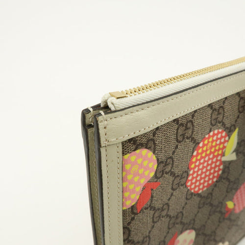 6340 Gucci Les Pommes GG Supreme Clutch Bag