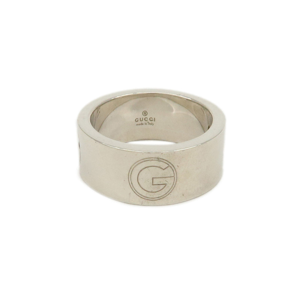 7085 - Gucci Logo Metal Ring Sv925 Size 12
