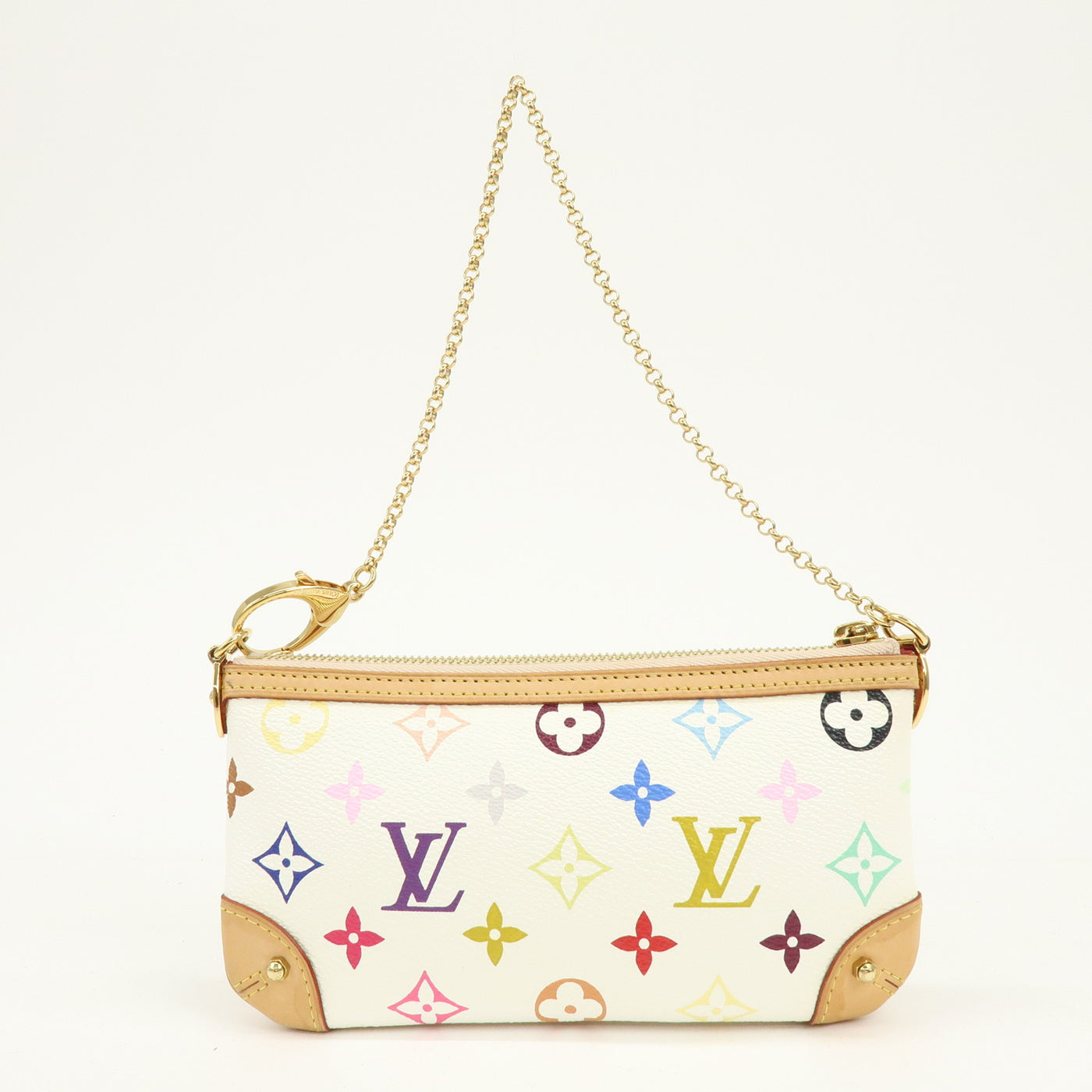 6561 - Louis Vuitton Monogram Multicolor Pochette Milla MM Blanc