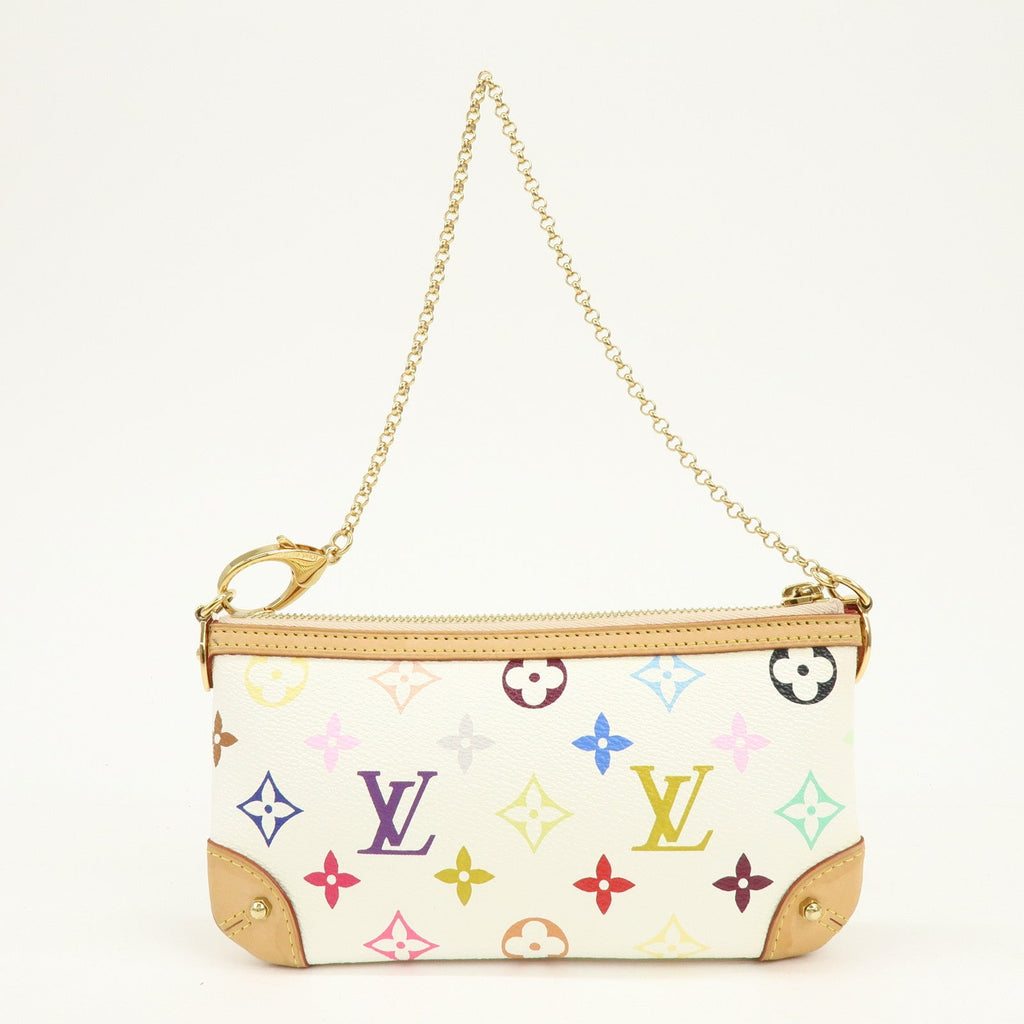 6561 - Louis Vuitton Monogram Multicolor Pochette Milla MM Blanc