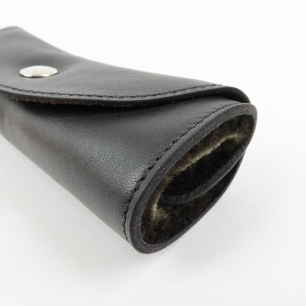 6170 - Hermes Leather & Fur Shoe Polishing Glove Buffing Mitt