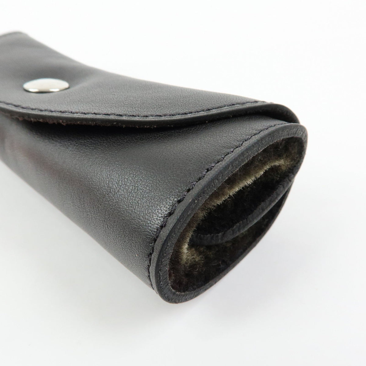 6170 - Hermes Leather & Fur Shoe Polishing Glove Buffing Mitt